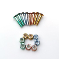 Steez Flathead Multi-Color Anodized 1 Nuts And Bolts
